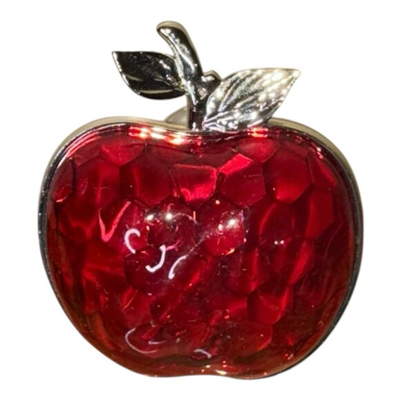Bath & Body Works Plug In Wallflower For Bulbs Red Gold Light Up Apple #1040A - Picture 2 of 7